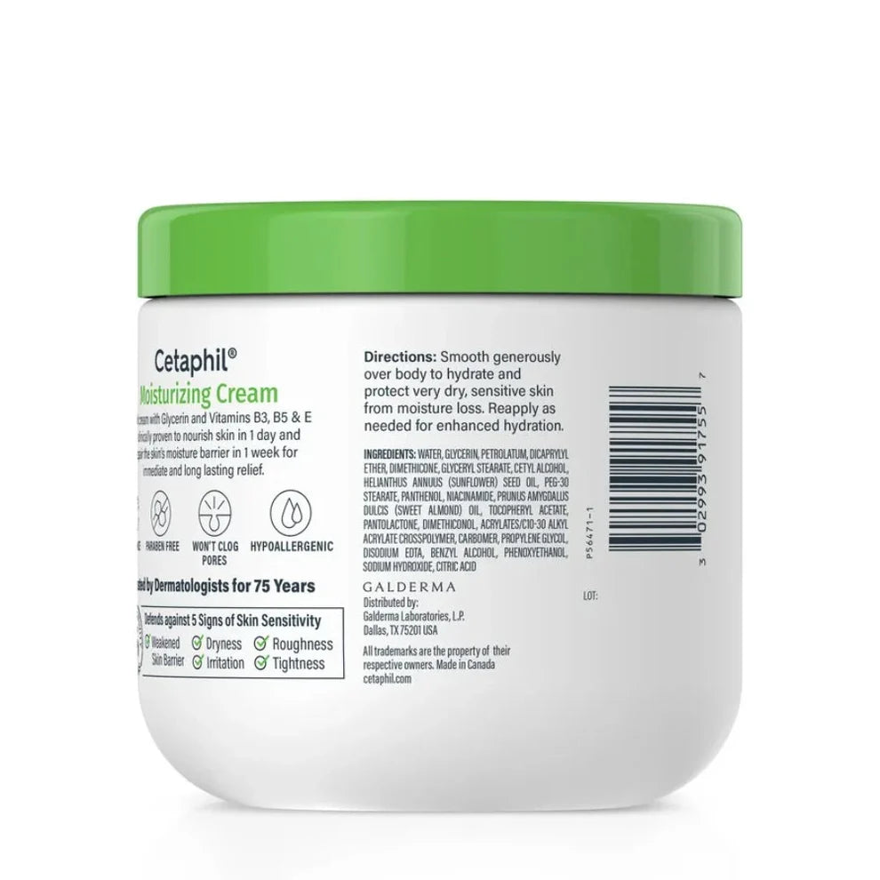 Cetaphil Moisturizing Cream for Dry to Very Dry Skin - 453g