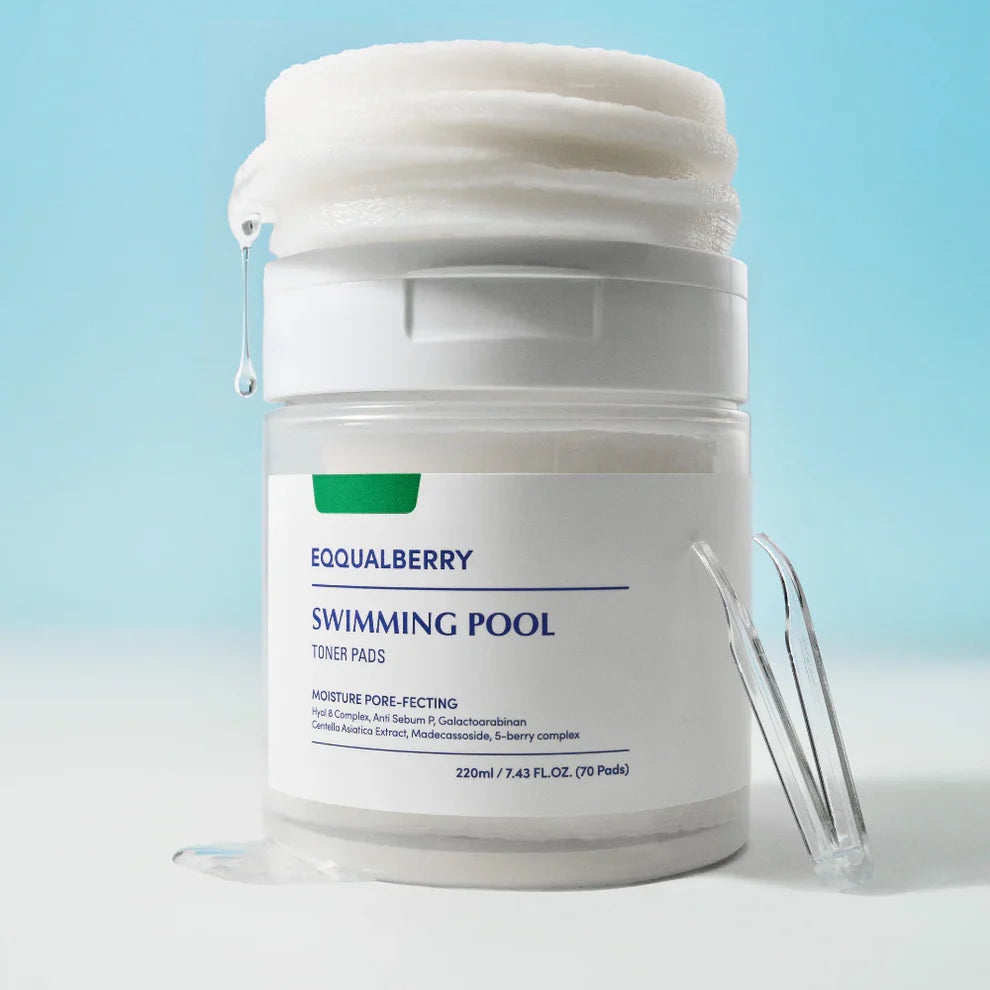 Swiming Pool Toner Peeling & Moisture Pads from Equalberry - 70 pcs