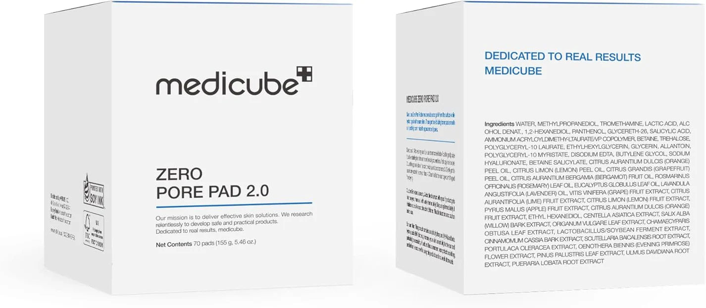 MediCube Pore Tightening and Skin Cleansing Pads - 70 pieces