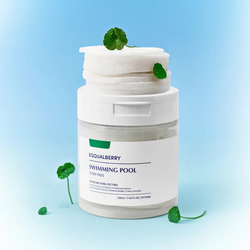 Swiming Pool Toner Peeling & Moisture Pads from Equalberry - 70 pcs