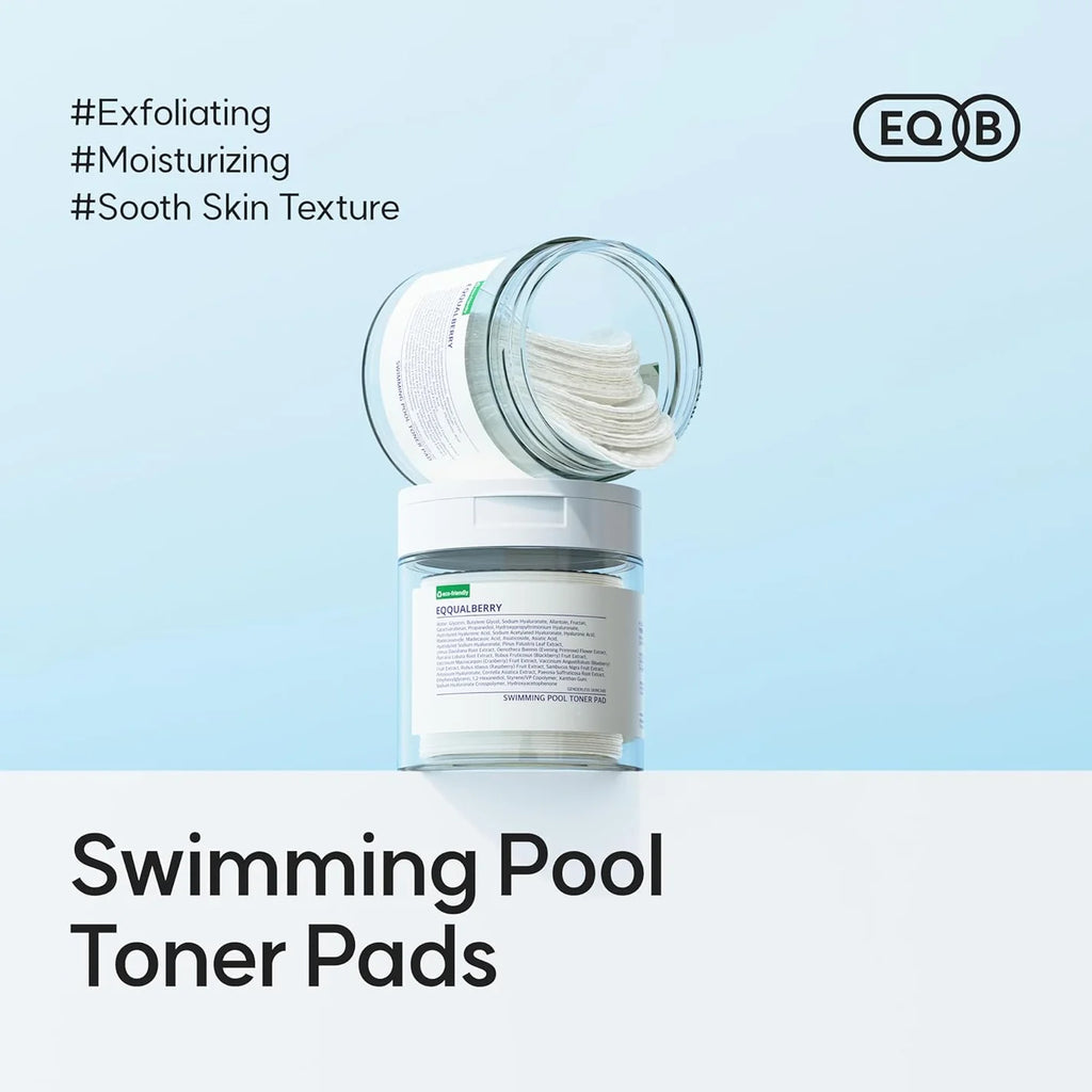 Swiming Pool Toner Peeling & Moisture Pads from Equalberry - 70 pcs