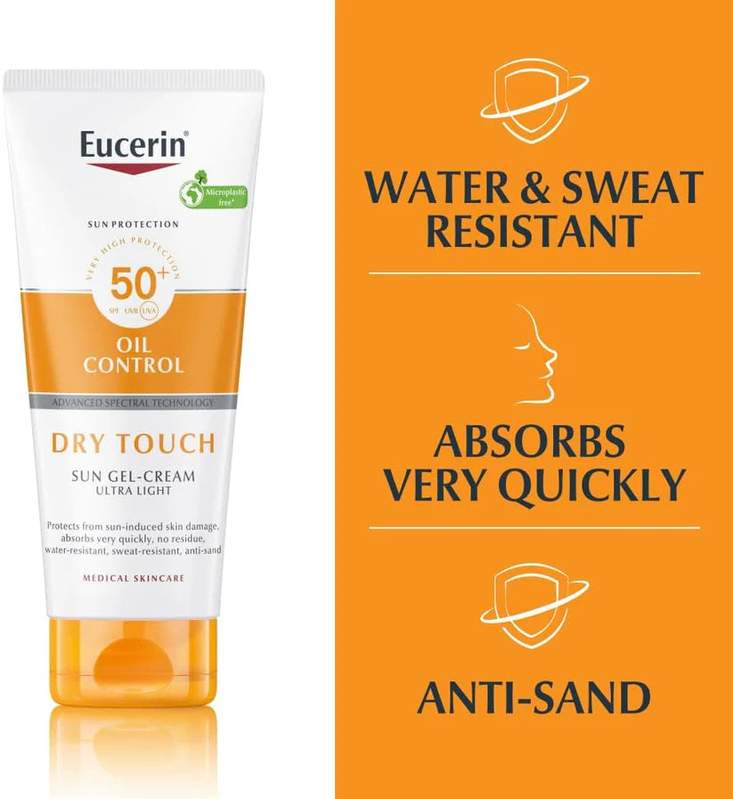 Eucerin Sun Dry Touch Gel-Cream Sunscreen - 200ml