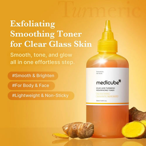 MediCube Kojic Acid & Turmeric Skin Renewing Toner - 250ml