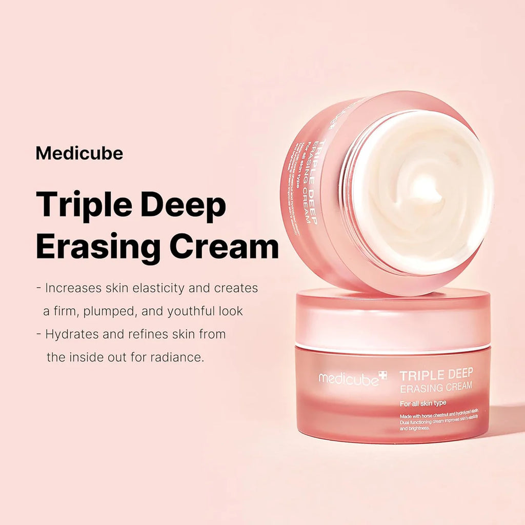 Medicube Triple Collagen Cream with Hyaluronic Acid for Hydration and Firming