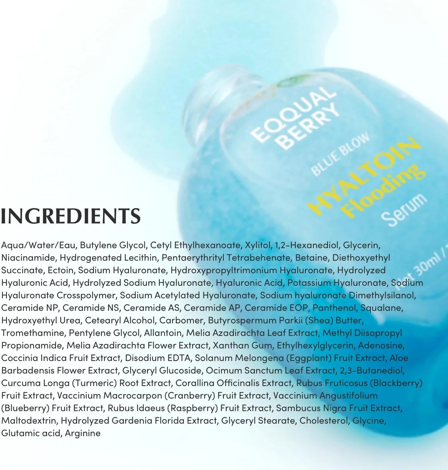 Equal Berry Hyalutwin Skin Hydrating and Nourishing Serum - 30ml