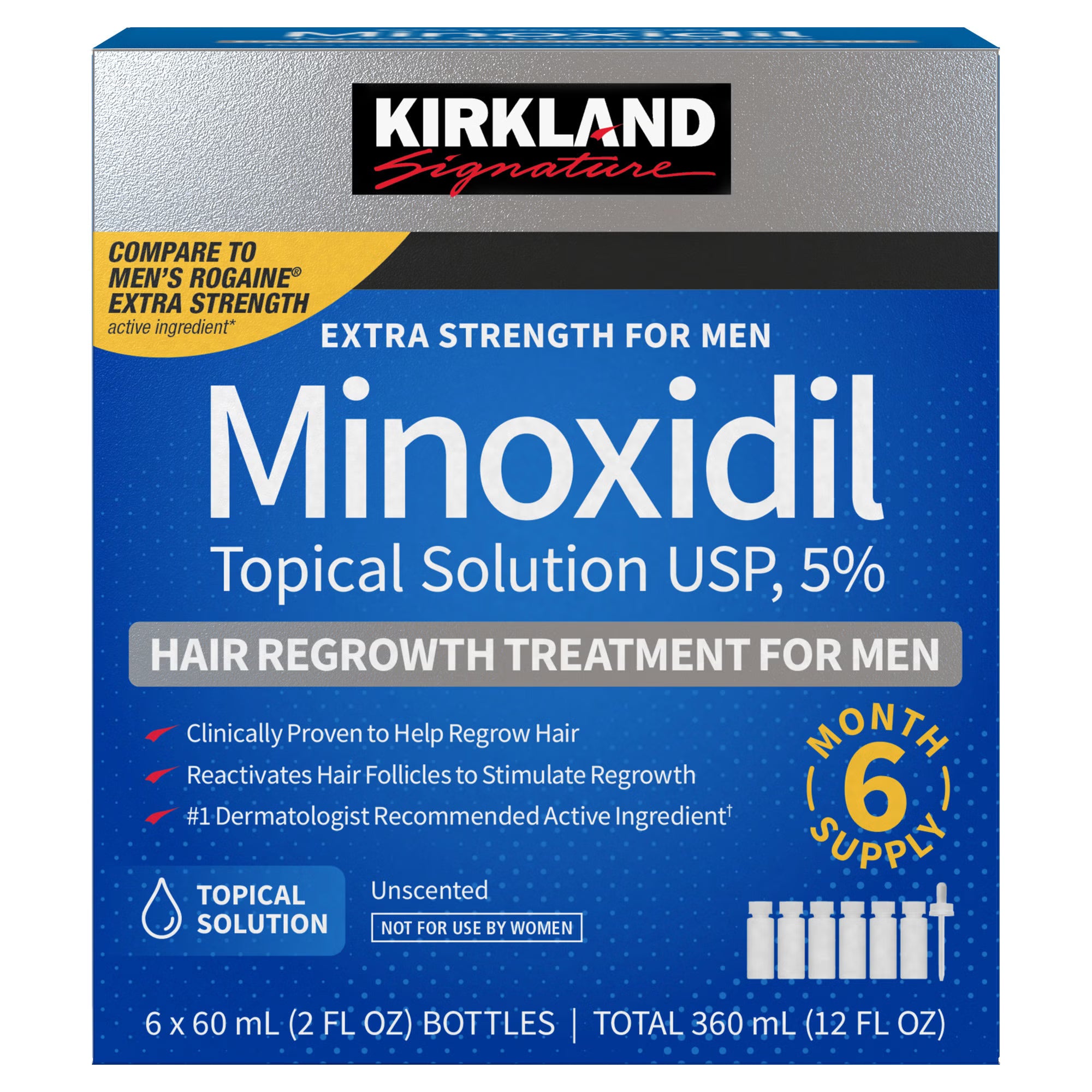 Minoxidil 5% Topical Solution (Extra Strength for Men)
