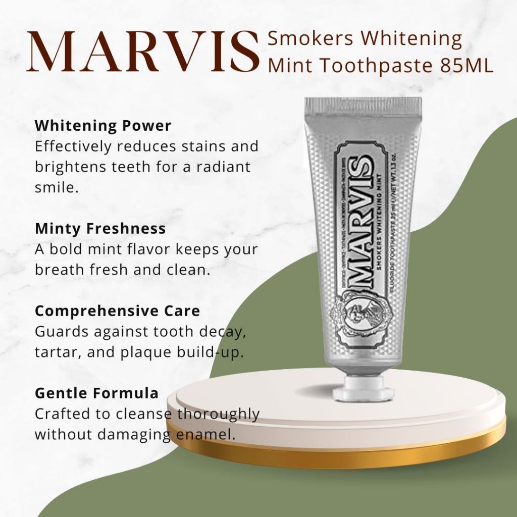 مارفيس معجون أسنان مبيض بنكهة النعناع – Whitening Mint