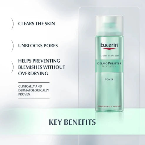 Eucerin Dermo Purifyer Purifying Toner with Lactic Acid - 200ml