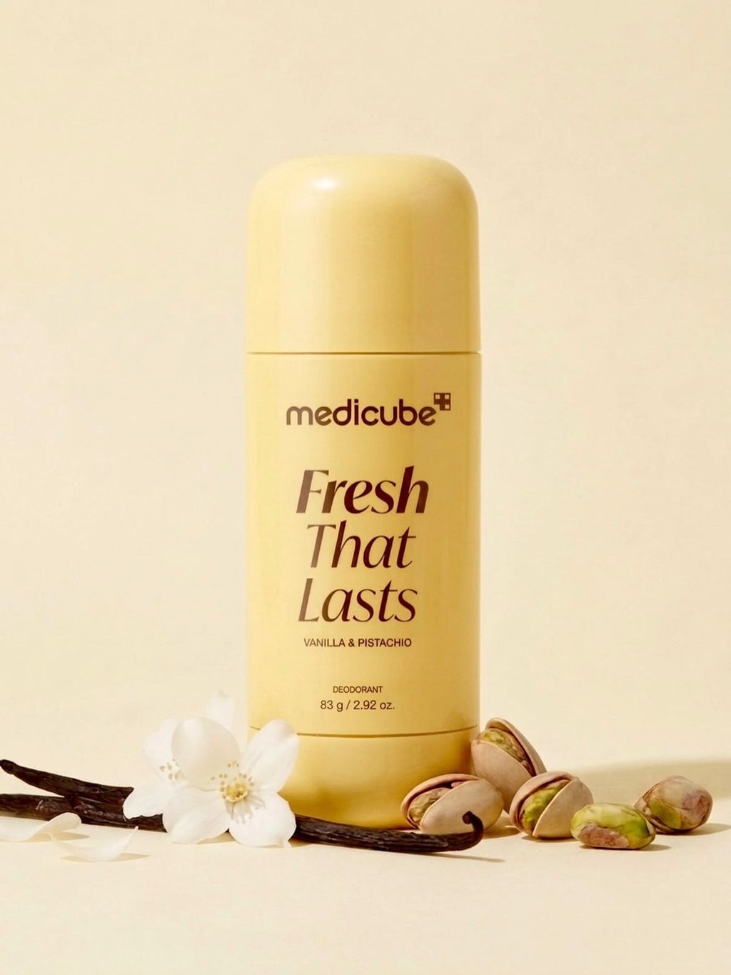 مزيل عرق برائحة الفانيليا والفستق المنعشة من ميديكيوب – 83جم Medicube Fresh that lasts deodorant