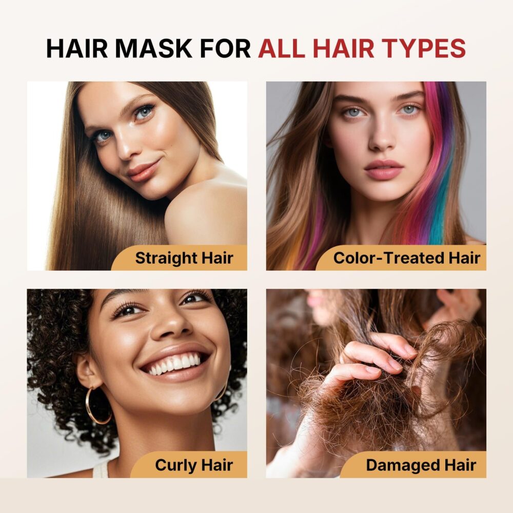 Karseell Hair Repair Set - Shampoo + Conditioner + Collagen Maca Mask + Argan Oil for Dry and Damaged Hair (Multi-Pack)