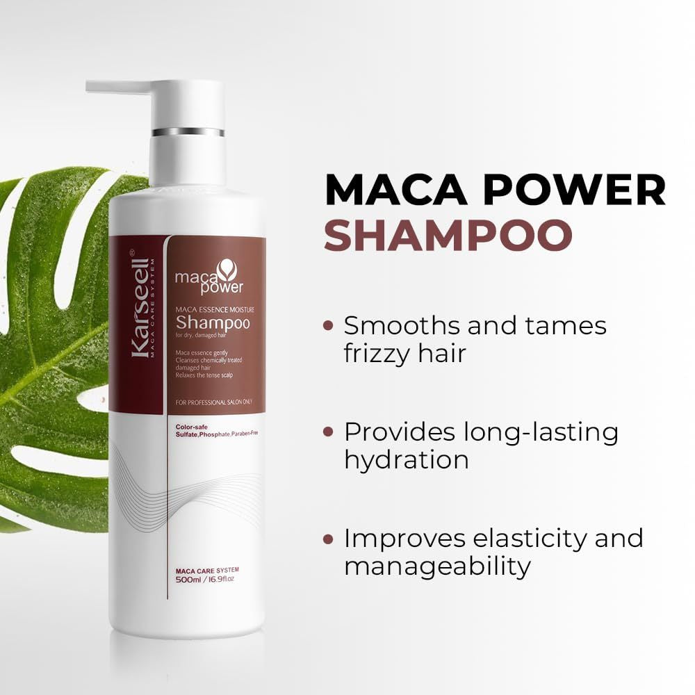 Karseell Hair Repair Set - Shampoo + Conditioner + Collagen Maca Mask + Argan Oil for Dry and Damaged Hair (Multi-Pack)