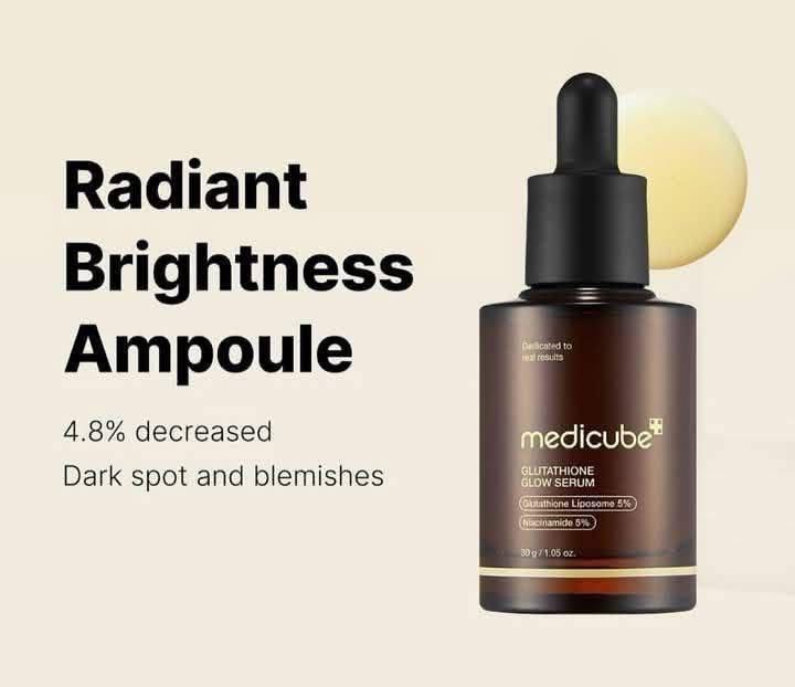 سيروم ميديكيوب جلوتاثيون لإشراقة البشرة وتفتيحها (MEDICUBE Glutathione Glow Serum) – 30 مل