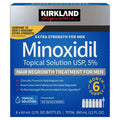 Kirkland Signature Men’s Hair Regrowth Treatment – Extra Strength 5% Minoxidil Topical Solution (6 Month Supply)