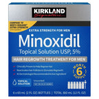 Kirkland Signature Men’s Hair Regrowth Treatment – Extra Strength 5% Minoxidil Topical Solution (6 Month Supply)