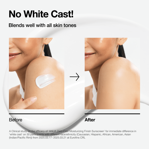 زيرو كاست واقي شمس SPF 50 بلمسة نهائية مرطبة من أنوا – 50مل