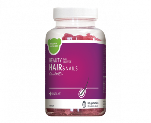 Sensilab بيوتي جاميز للشعر والأظافر – 60 حبة Gummies
