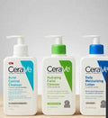 CeraVe Skincare Set – Hydrating Cleanser + Acne Foaming Cream Cleanser + Daily Moisturizing Lotion