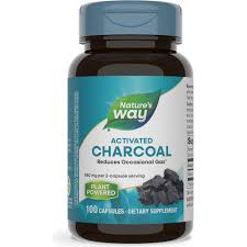 Nature's Way الفحم النشط المنشّط – 100 كبسولة