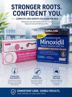 Kirkland Signature Men’s Hair Regrowth Treatment – Extra Strength 5% Minoxidil Topical Solution (6 Month Supply)