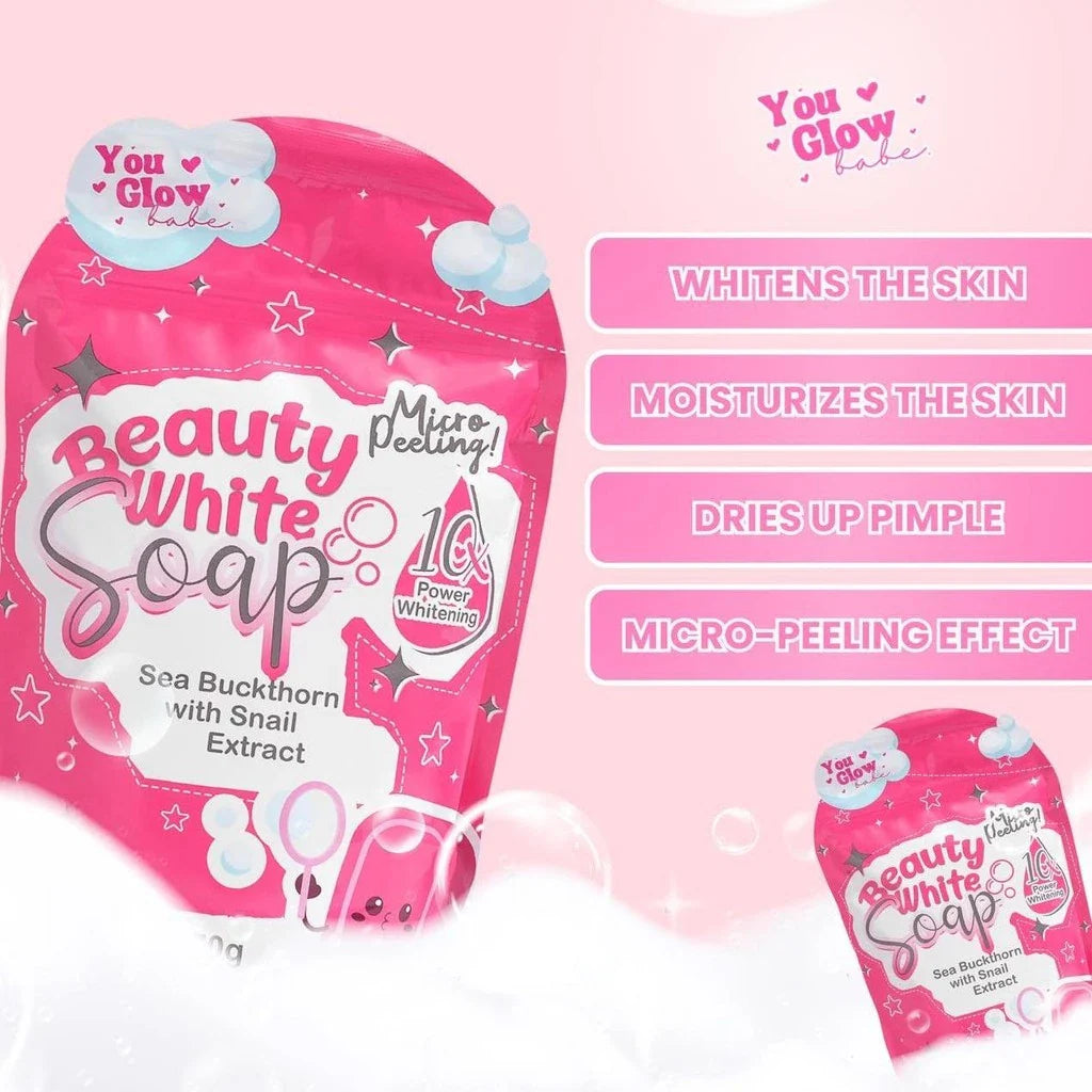 You Glow Babe صابون بيوتي وايت لتفتيح وتنقية البشرة – 5 × 70 جم